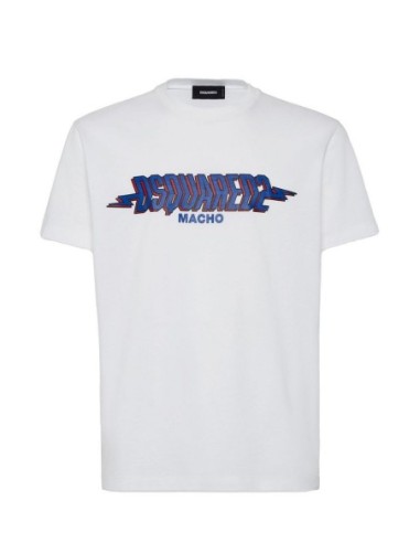 T-shirt blanc Dsquared2 homme