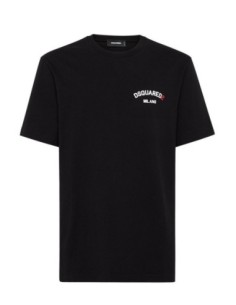 T-shirt noir Dsquared2 homme
