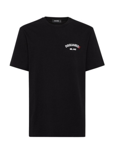 T-shirt noir Dsquared2 homme