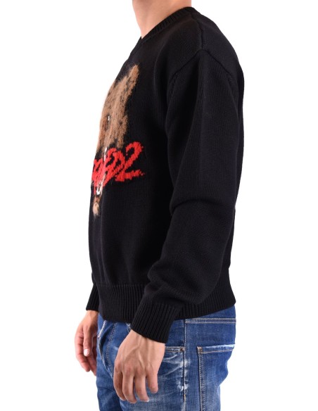 Pull noir Dsquared2 homme