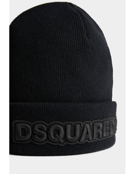 Bonnet noir Dsquared2 homme