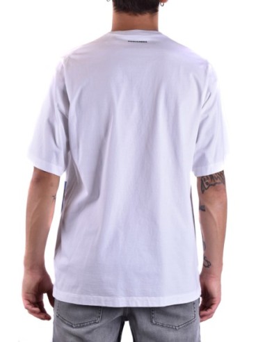T-shirt blanc Dsquared homme