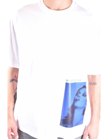 T-shirt blanc Dsquared homme