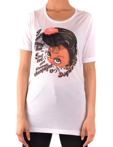 T-shirt blanc Dsquared femme