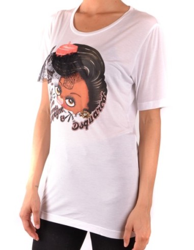 T-shirt blanc Dsquared femme