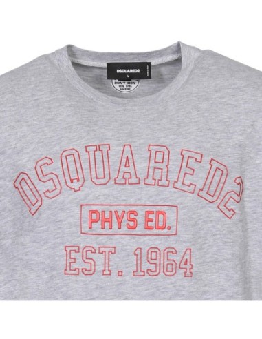 T-shirt gris Dsquared homme
