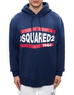 Sweat bleu Dsquared homme
