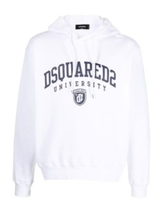 Sweat blanc Dsquared homme