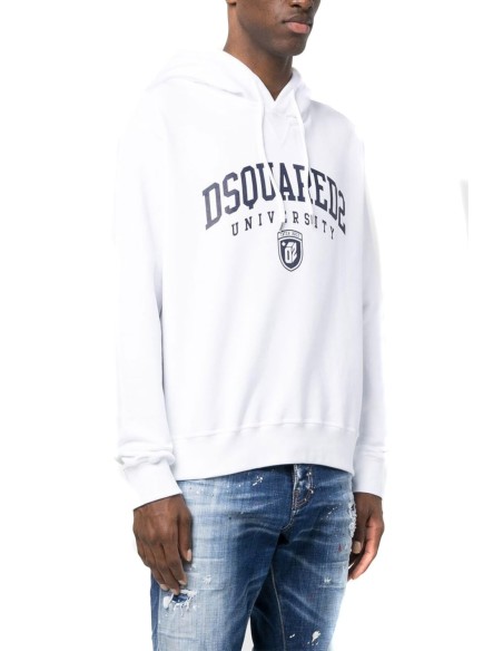 Sweat blanc Dsquared homme