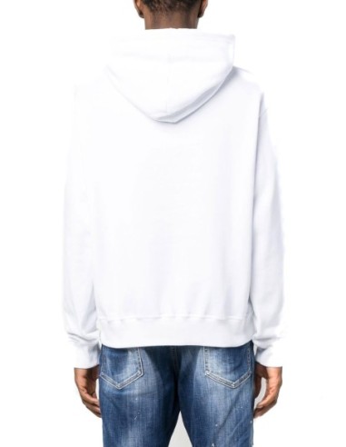 Sweat blanc Dsquared homme