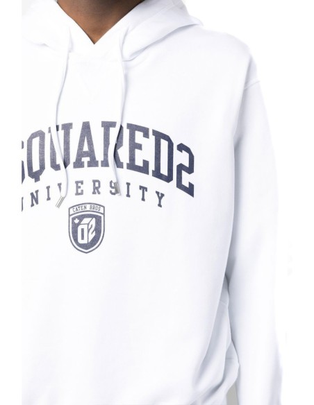 Sweat blanc Dsquared homme