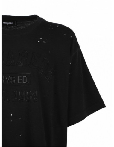 T-shirt gris Dsquared homme