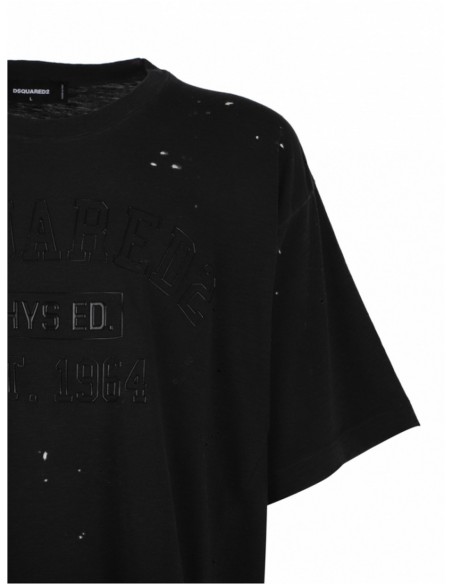 T-shirt gris Dsquared homme