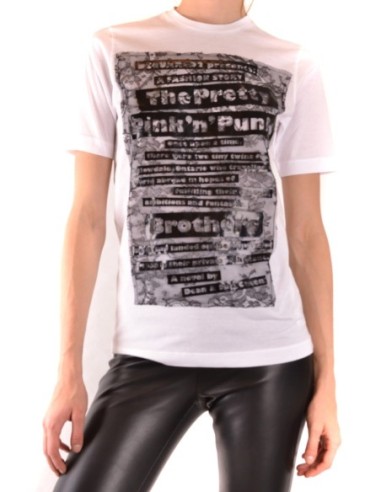 T-shirt blanc Dsquared femme