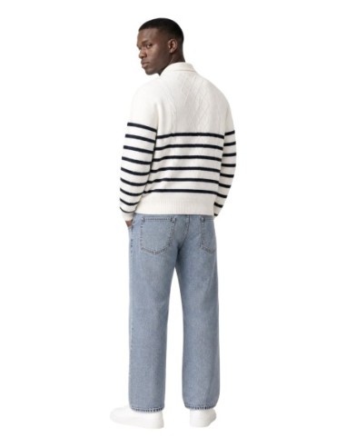 Sweat blanc coton bio Tommy Hilfiger Jeans homme
