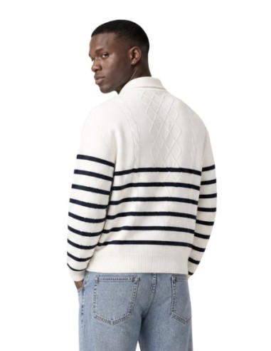 Sweat blanc coton bio Tommy Hilfiger Jeans homme