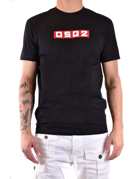 T-shirt noir imprimé Dsquared2 homme