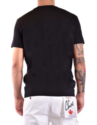 T-shirt noir imprimé Dsquared2 homme