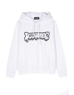 Sweat blanc Dsquared2 homme