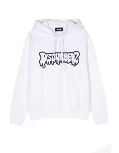 Sweat blanc Dsquared2 homme