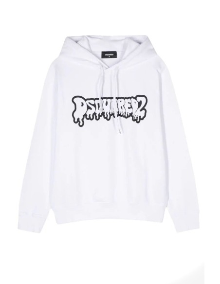 Sweat blanc Dsquared2 homme