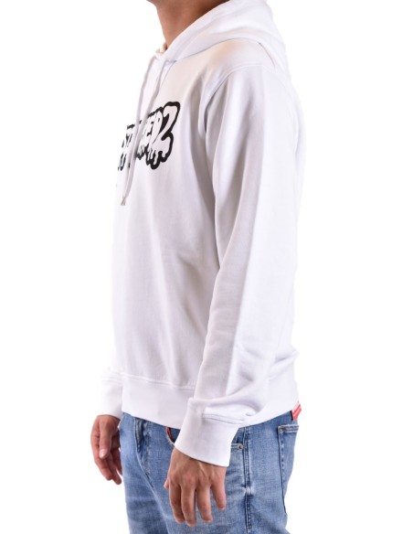 Sweat blanc Dsquared2 homme