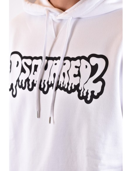 Sweat blanc Dsquared2 homme