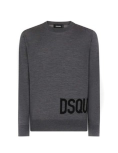 Pull gris Dsquared2 homme
