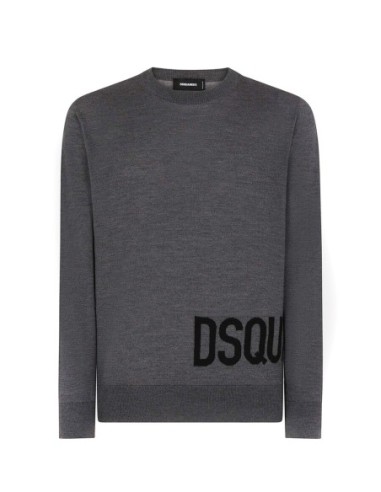 Pull gris Dsquared2 homme