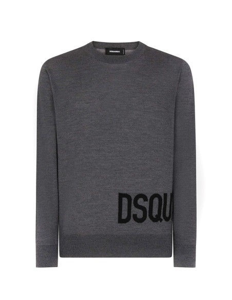 Pull gris Dsquared2 homme