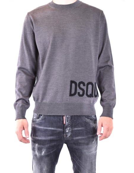 Pull gris Dsquared2 homme