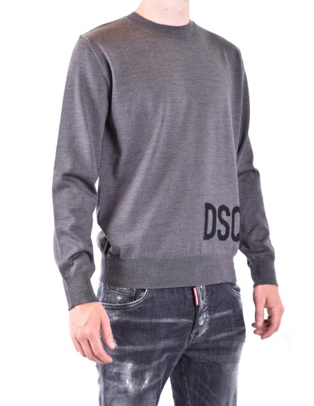 Pull gris Dsquared2 homme