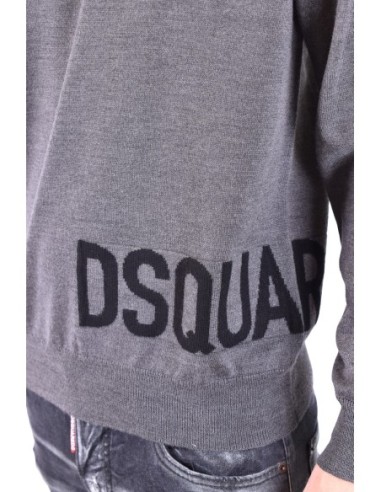 Pull gris Dsquared2 homme