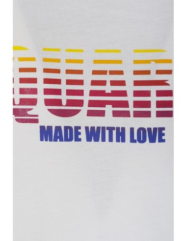 T-shirt blanc Dsquared2 homme