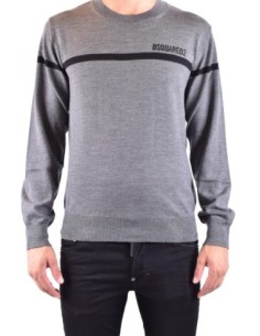 Pull gris Dsquared2 homme