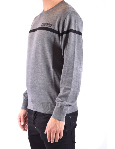 Pull gris Dsquared2 homme