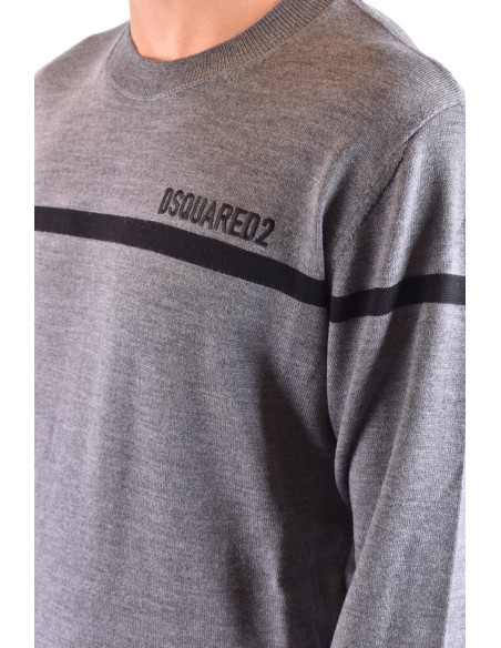 Pull gris Dsquared2 homme