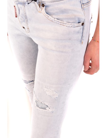 Jeans bleu azur Dsquared2 femme