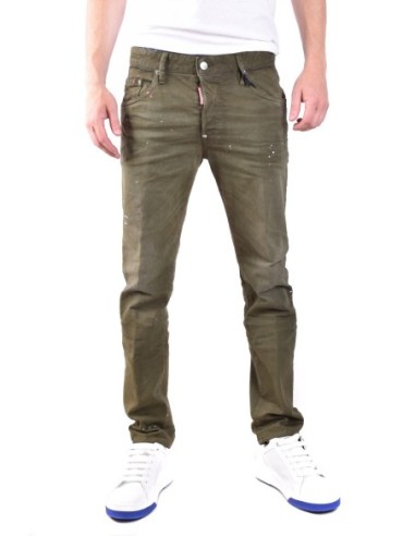 Jeans vert Dsquared2 homme