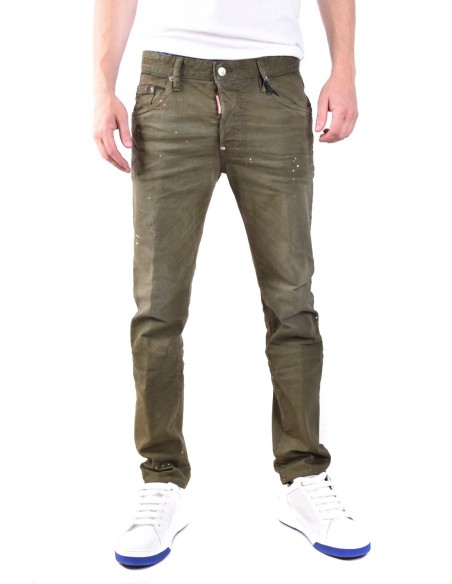 Jeans vert Dsquared2 homme