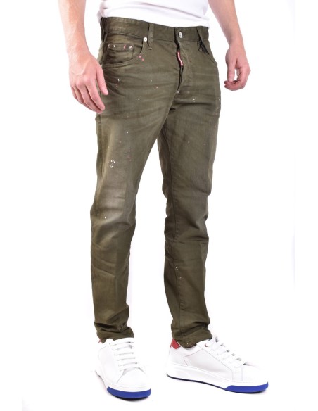 Jeans vert Dsquared2 homme