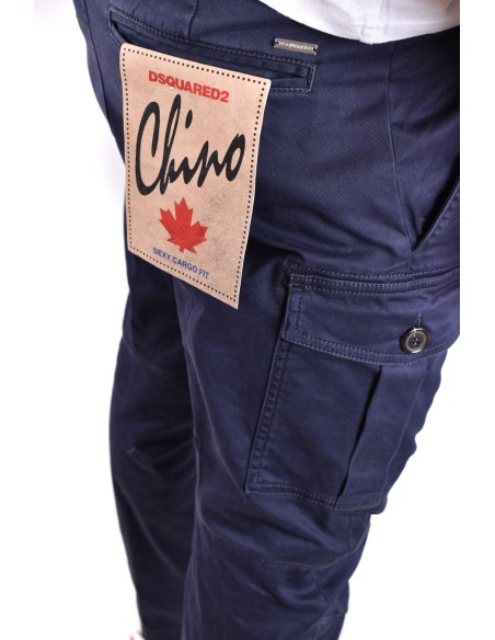 Pantalon bleu Dsquared2 homme