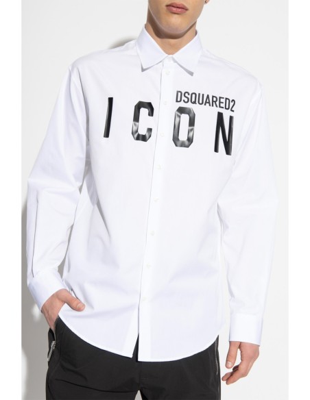 Chemise blanche Dsquared homme