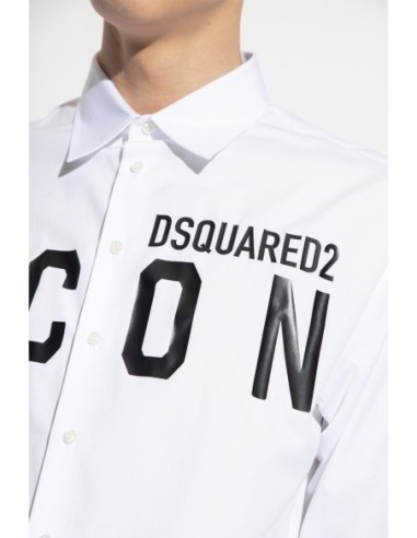 Chemise blanche Dsquared homme