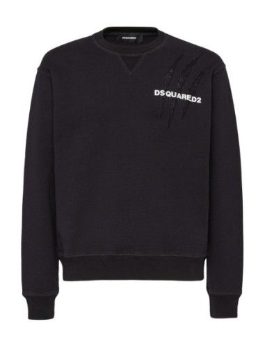 Sweat noir Dsquared2 homme