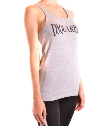 Débardeur femme Dsquared2 gris imprime