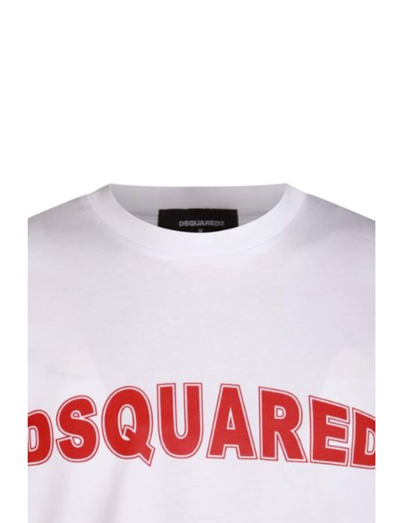 T-shirt blanc Dsquared2 homme