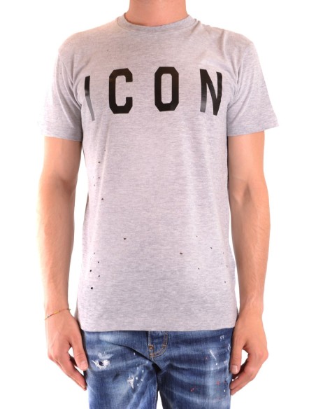 T-shirt gris Dsquared2 homme
