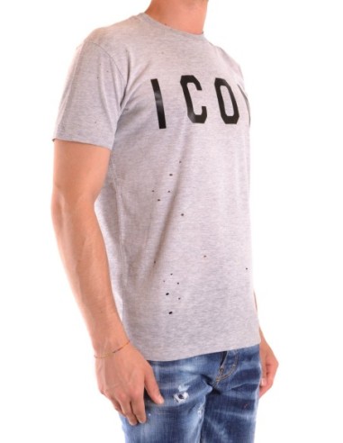 T-shirt gris Dsquared2 homme
