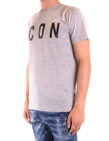 T-shirt gris Dsquared2 homme